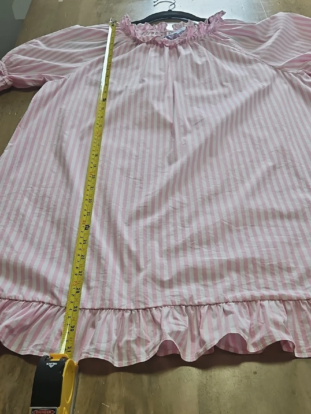 Hill House Katherine Nap Mini Dress In Bubble Gum Stripe Size Large - Picture 6 of 10